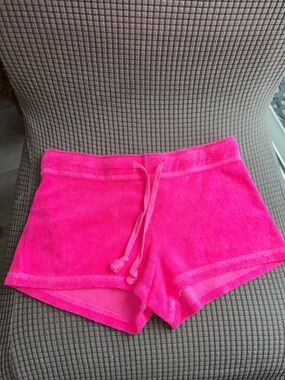 NEW with Tag! Lucy Neon Pink Terry Cloth Shorts. Comfortable! Fun
